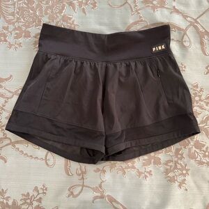 Victoria's Secret PINK Ultimate Mid-Rise Athletic Shorts Black Size XS